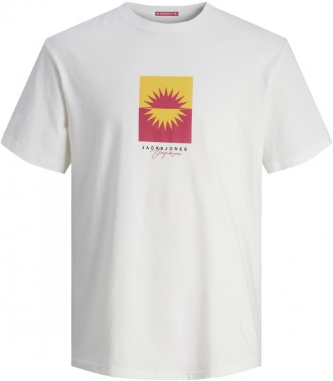 Jack & Jones JORMARBELLA BRANDING TEE SS Bright White - T-shirts - Stora T-shirts - 2XL-14XL