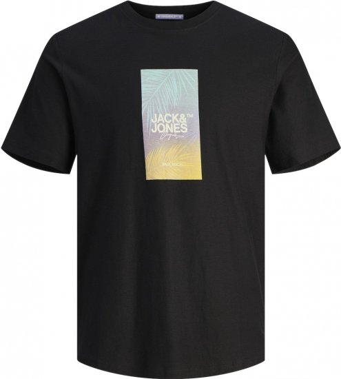 Jack & Jones JORARUBA Sunset Branding T-shirt Black - T-shirts - Stora T-shirts - 2XL-14XL