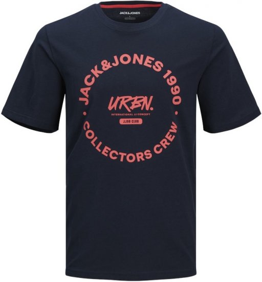 Jack & Jones Simon Crew Neck T-Shirt Blue - T-shirts - Stora T-shirts - 2XL-14XL