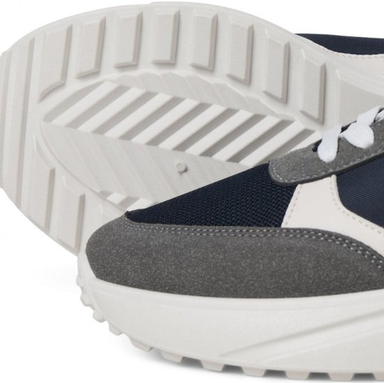 Jack & Jones Waspire Sneakers Grey/NAVY BLAZER - Herrskor 40-52 - 