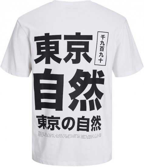 Jack & Jones Ayce Crew Neck T-Shirt White - T-shirts - Stora T-shirts - 2XL-14XL