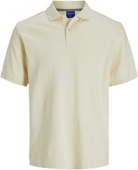 Jack & Jones Frederiksberg Polo Antique White - Pikétröjor - Stora pikétröjor - 2XL-8XL