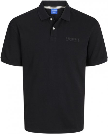 Jack & Jones Frederiksberg Polo Antique Black - Pikétröjor - Stora pikétröjor - 2XL-8XL