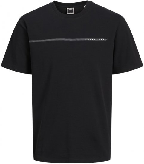 Jack & Jones FUSION Full Branding T-Shirt Black - T-shirts - Stora T-shirts - 2XL-14XL