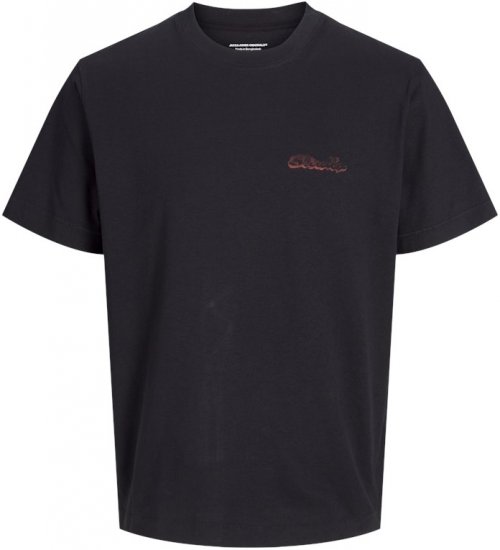 Jack & Jones Retiro Crew Neck T-Shirt Black - T-shirts - Stora T-shirts - 2XL-14XL