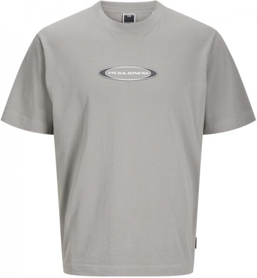 Jack & Jones Pacer Branding Print T-Shirt Grey - T-shirts - Stora T-shirts - 2XL-14XL