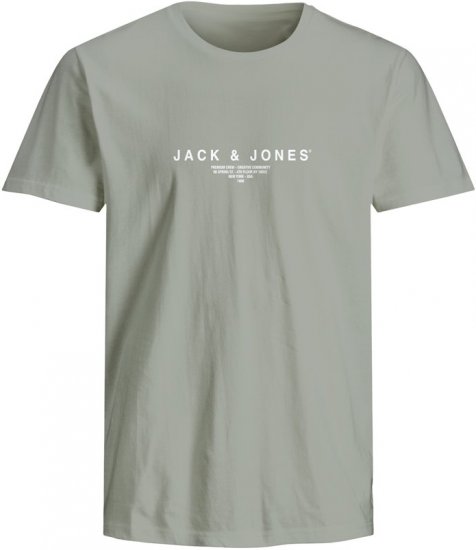 Jack & Jones Harris Crew Neck T-Shirt Green - T-shirts - Stora T-shirts - 2XL-14XL