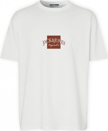 Jack & Jones Boston Crew Neck T-Shirt Bright White - T-shirts - Stora T-shirts - 2XL-14XL