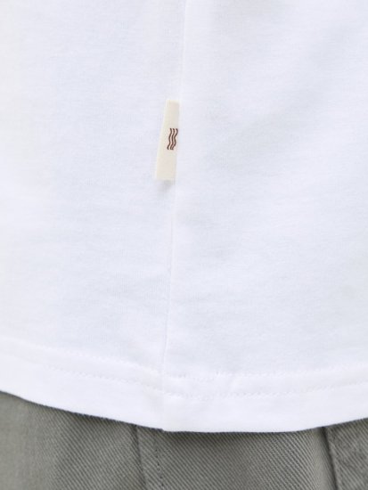 Jack & Jones Vira Branding Crew Neck T-Shirt Bright White - T-shirts - Stora T-shirts - 2XL-14XL