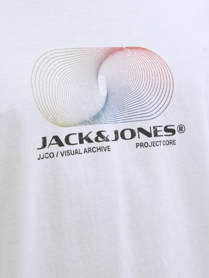 Jack & Jones Calma Crew Neck T-Shirt Bright White - T-shirts - Stora T-shirts - 2XL-14XL