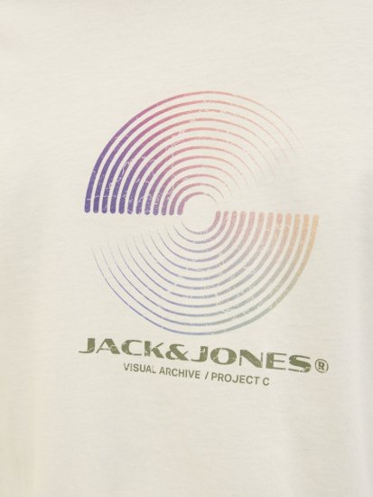 Jack & Jones Calma Crew Neck T-Shirt Sweet Corn - T-shirts - Stora T-shirts - 2XL-14XL