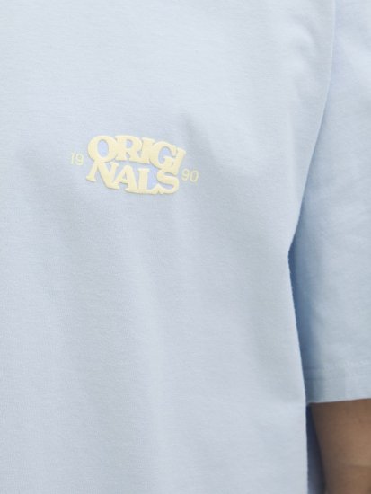 Jack & Jones Tavira Type Crew Neck T-Shirt Skyway - T-shirts - Stora T-shirts - 2XL-14XL