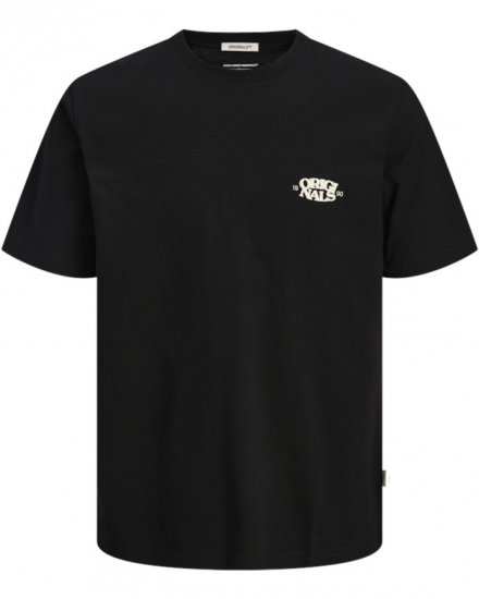  Jack & Jones Tavira Type Crew Neck T-Shirt Black - T-shirts - Stora T-shirts - 2XL-14XL