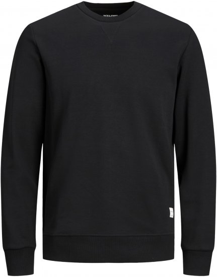 Jack & Jones Basic Sweatshirt Black - Tröjor & hoodies - Stora hoodies & tröjor - 2XL-14XL