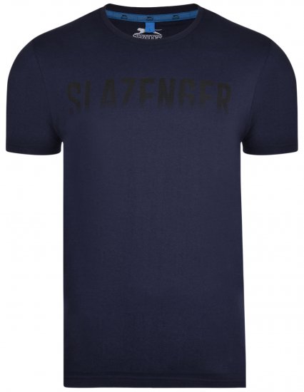 Slazenger Jonathan T-shirt Midnight - T-shirts - Stora T-shirts - 2XL-14XL