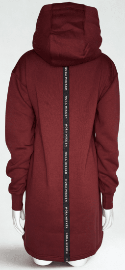 Nora Mikken KADRI WHITE Long Hoodie Burgundy - Tröjor & hoodies - 