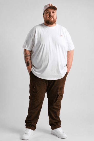 Kam Jeans Cargobyxor Khaki - Jeans & byxor - Stora Jeans och Stora Byxor