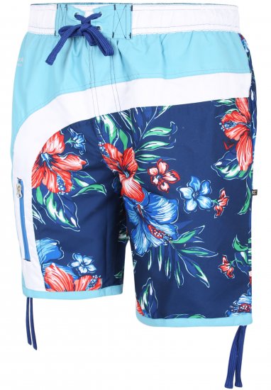 Kam Jeans 3003 Floral Panel Board Shorts - Shorts - Stora shorts W40-W60