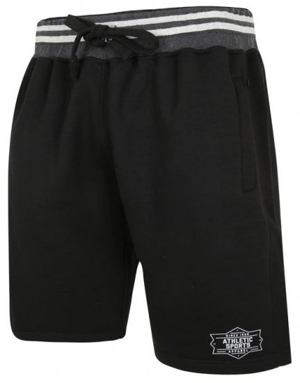 Kam Jeans 3301 Athletic Sports Jog Shorts Black - Mjukisbyxor och -shorts - Mjukisbyxor & Mjukisshorts 2XL-12XL