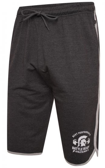 Kam Jeans 3308 Gym Jog Shorts Charcoal - Träningskläder & friluft - Träningskläder till herr i stora storlekar