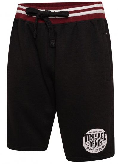 Kam Jeans 3309 Vintage Denim Jog Shorts Black - Mjukisbyxor och -shorts - Mjukisbyxor & Mjukisshorts 2XL-12XL