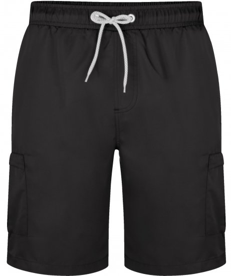 Kam Jeans 334 Cargo Swim Shorts Black - Underkläder & badkläder - Stora underkläder för män