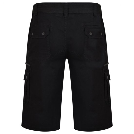 Kam Jeans 343 Cargoshorts Black - Shorts - Stora shorts W40-W60
