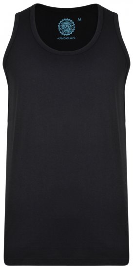 Kam Jeans 500 Tank Top Black - T-shirts - Stora T-shirts - 2XL-14XL