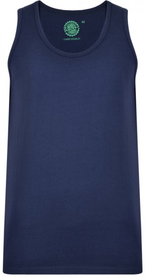 Kam Jeans 500 Tank Top Navy - T-shirts - Stora T-shirts - 2XL-14XL