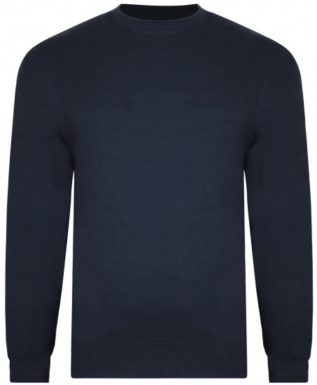 Kam Jeans Tröja Mörkblå - Tröjor & Hoodies - Stora hoodies & tröjor - 2XL-14XL