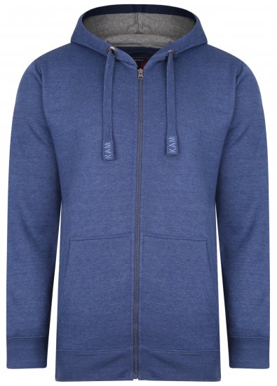 Kam Jeans Hoodie Royal Blue - Tröjor & hoodies - Stora hoodies & tröjor - 2XL-14XL