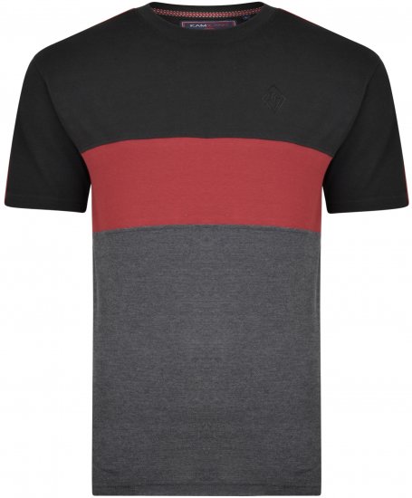 Kam Jeans 5322 T-shirts black - T-shirts - Stora T-shirts - 2XL-14XL