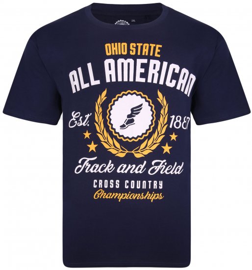 Kam Jeans 5329 Twin pack T-shirt Charcoal/Navy - T-shirts - Stora T-shirts - 2XL-14XL