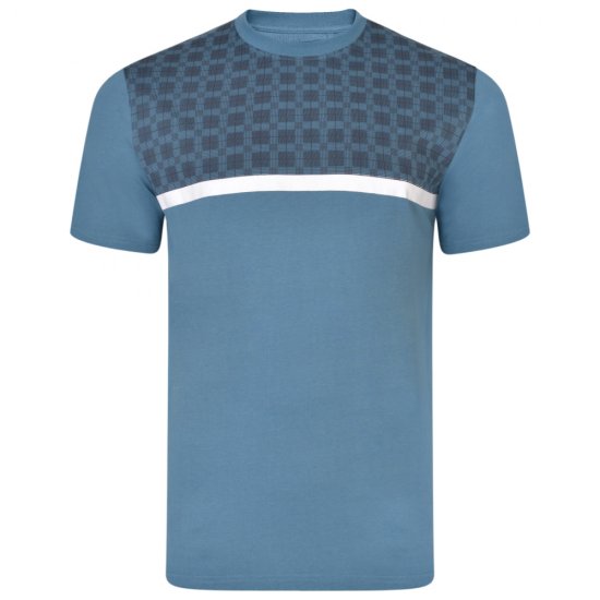 Kam Jeans 5347 Twin pack T-shirt Black/Denim - T-shirts - Stora T-shirts - 2XL-14XL