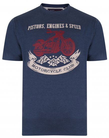 Kam Jeans 5351 Piston Motors Club T-shirt Insignia - T-shirts - Stora T-shirts - 2XL-14XL