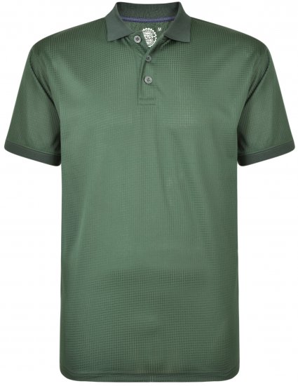 Kam Jeans Technical Lightweight Polo Forest Green - Träningskläder & friluft - Träningskläder till herr i stora storlekar