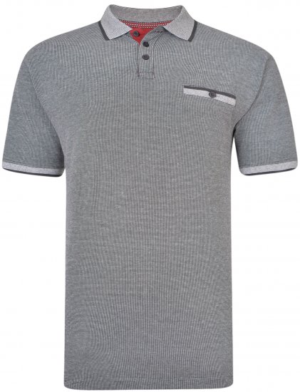 Kam Jeans 5416 Polo Black - Pikétröjor - Stora pikétröjor - 2XL-8XL