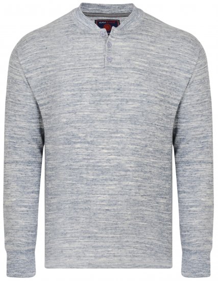 Kam Jeans 5424 Button collar Sweatshirt - Tröjor & Hoodies - Stora hoodies - 2XL-8XL