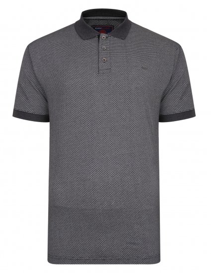 Kam Jeans Casual Look Polo Charcoal - Pikétröjor - Stora pikétröjor - 2XL-8XL