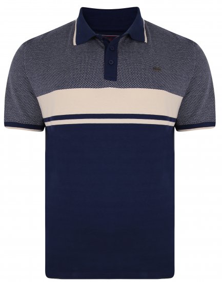 Kam Jeans 5438 Textured Weave Polo - Pikétröjor - Stora pikétröjor - 2XL-8XL