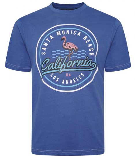 Kam Jeans 5707 Santa Monica Tee Navy - T-shirts - Stora T-shirts - 2XL-14XL