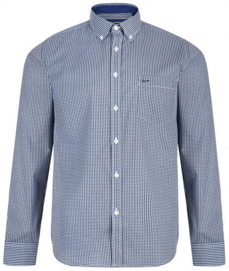 Kam Jeans 6177 Long Sleeve Shirt Denim Blue - Skjortor - Stora skjortor - 2XL-8XL