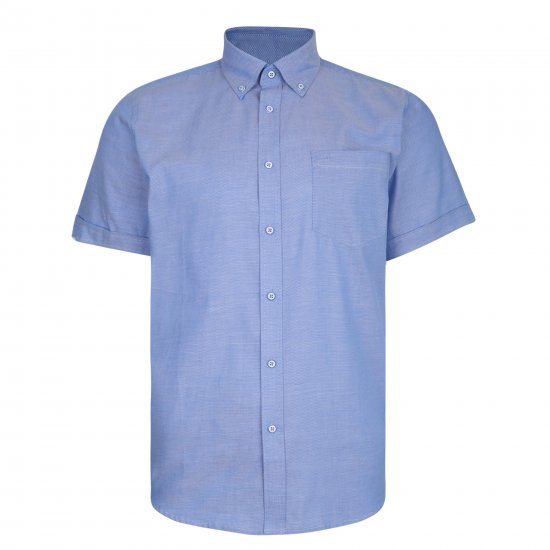 Kam Jeans 6205 Fresh Summer Shirt Blue - Skjortor - Stora skjortor - 2XL-8XL