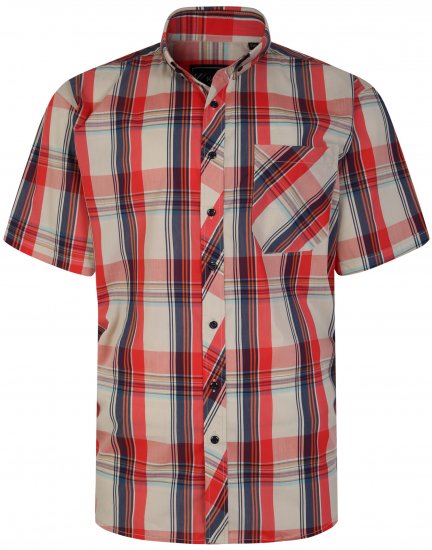 Kam Jeans 6255 Short sleeve Shirt Multi colour - Skjortor - Stora skjortor - 2XL-8XL