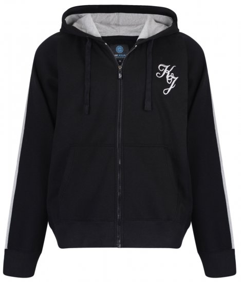 Kam Jeans 7005 Hoodie Black - Tröjor & hoodies - Stora hoodies & tröjor - 2XL-14XL