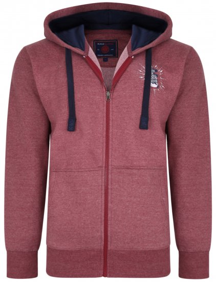 Kam Jeans 7029 Hoodie Cordovan - Tröjor & hoodies - Stora hoodies & tröjor - 2XL-14XL