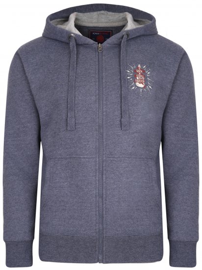 Kam Jeans 7029 Hoodie Indigo - Tröjor & hoodies - Stora hoodies & tröjor - 2XL-14XL