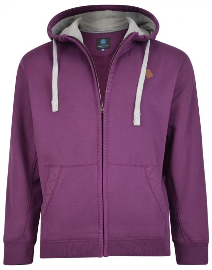 Kam Jeans 717 Hoodie Purple - Tröjor & Hoodies - Stora hoodies - 2XL-8XL