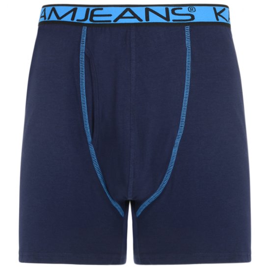 Kam Jeans Boxershorts Svart och Mörkblå 2-Pack - Underkläder & badkläder - Stora underkläder för män