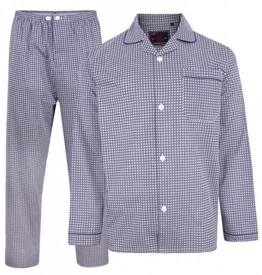 Kam Jeans 879 Dobby Print Pyjama Set - Underkläder & Badkläder - Stora underkläder - 2XL-8XL